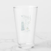 LOTHLORIEN™ Aquarell-Collage-Grafik Glas (Rückseite)