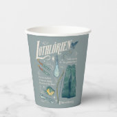LOTHLORIEN™ Aquarell-Collage-Grafik Pappbecher (Vorderseite)