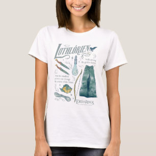 LOTHLORIEN™ Aquarell-Collage-Grafik T-Shirt