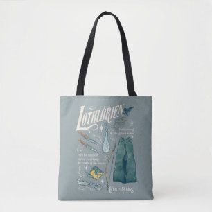 LOTHLORIEN™ Aquarell-Collage-Grafik Tasche