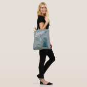 LOTHLORIEN™ Aquarell-Collage-Grafik Tasche (Am Model)