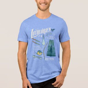 LOTHLORIEN™ Aquarell-Collage-Grafik Tri-Blend Shirt