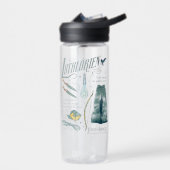 LOTHLORIEN™ Aquarell-Collage-Grafik Trinkflasche (Links)