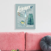 LOTHLORIEN™ Watercolor Collage Graphic Leinwanddruck (Insitu (Wohnzimmer))