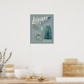 LOTHLORIEN™ Watercolor Collage Graphic Poster (Küche)
