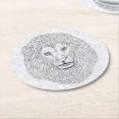 Lötkopf Runder Pappuntersetzer (Angewinkelt)