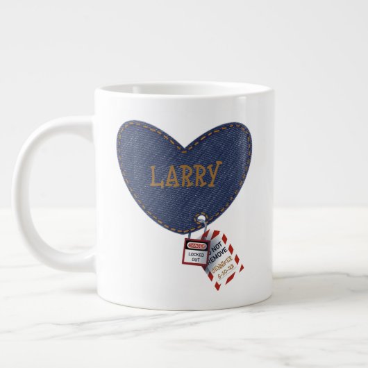 LOTO Jean Heart Patch Jumbo-Tasse (Links)