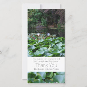 Lotos-Beileid des Garten-5 danken Ihnen 3 Dankeskarte