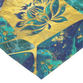 Lotos-Blume auf Edelstein KristallVoronoi Diagramm Kurzer Tischläufer (Ecke)