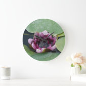 Lotos-Blume Budha runde (große) Wand-Uhr Große Wanduhr (Zuhause)