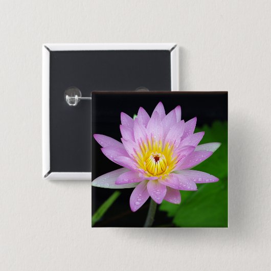 Lotos-Blume Button (Vorne & Hinten)