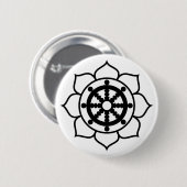 Lotos-Blume Dharma Rad Button (Vorne & Hinten)