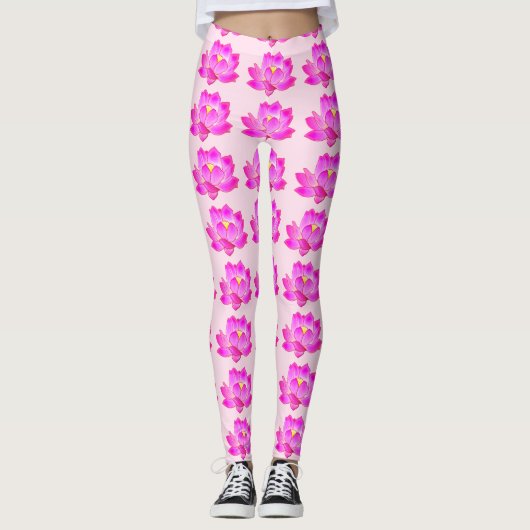 Lotos-Blume Leggings (Vorderseite)