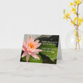 Lotos-Blume mit Rumi Zitat auf dem Samen-Wachsen Karte (Gelbe Blume)