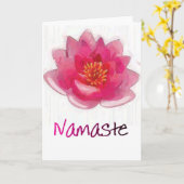 Lotos-Blume "Namaste" Yoga-Geschenke Karte (Gelbe Blume)