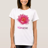 Lotos-Blume "Namaste" Yoga-Geschenke T-Shirt (Vorderseite)