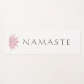 Lotos-Blume Namaste Yoga-Lehrer Minimalistisch Yogamatte (Vorderseite (Horizontal))