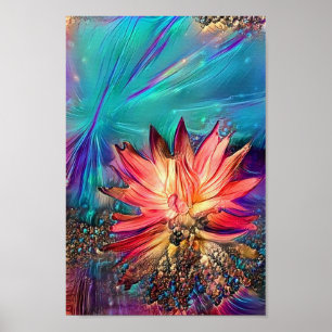 Lotos-Blume Poster
