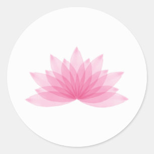 Lotos-Blume Runder Aufkleber