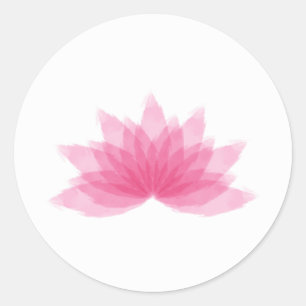 Lotos-Blume Runder Aufkleber