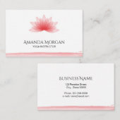 Lotos-Blume Visitenkarte (Vorne/Hinten)