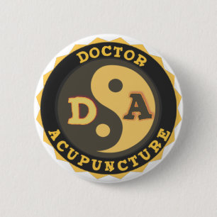 LOTOS-BLUMEN-DOKTOR ACUPUNCTURE DA-LOGO-YIN YANG BUTTON