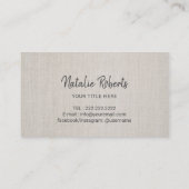 Lotos-Blumen-Goldstreifen-eleganter Visitenkarte (Rückseite)