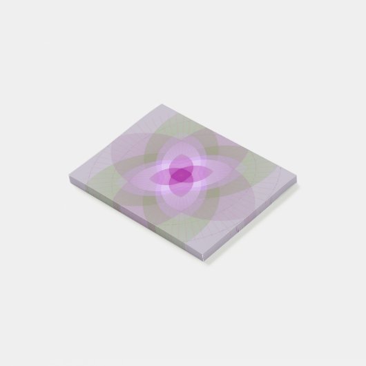 LOTOS-BLUMEN-LICHT POST-IT KLEBEZETTEL (angewinkelt)