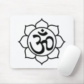 Lotos-Blumen-Om-Symbol Mousepad (Mit Mouse)