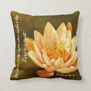 Lotos-Blumen-Psalme40 Throw-Kissen Kissen