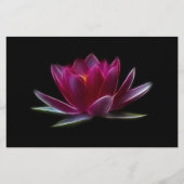 Lotos-Blumen-Wasser-Pflanze Briefpapier (Vorderseite)