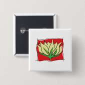 Lotos-Blumen-Yoga Button (Vorne & Hinten)