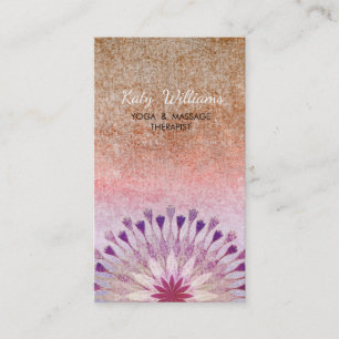 Lotos-Blumen-Yoga-Lehrer-Meditation holistisch Visitenkarte