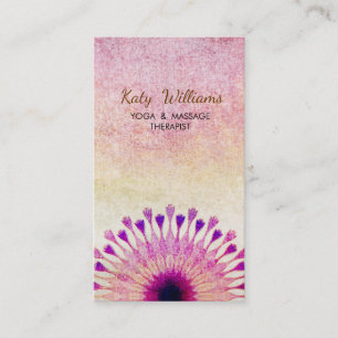 Lotos-Blumen-Yoga-Lehrer-Meditation holistisch Visitenkarte