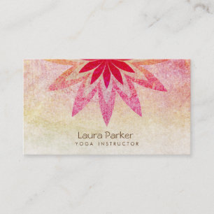 Lotos-Blumen-Yoga-Lehrer-Meditation holistisch Visitenkarte
