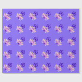 Lotos-Blumen-Yoga OM Namaste geistiges auf Geschenkpapier (Flach)