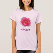 Lotos-Blumen-Yoga-T - Shirt "Namaste " (Vorderseite)