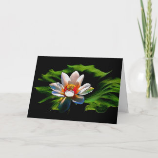 Lotos-Blumenentwurfs-Anlass-Grußkarte Karte