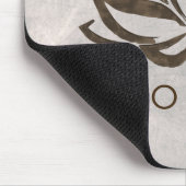 Lotos-Blumewatercolor-heilendes Yoga holistisch Mousepad (Ecke)