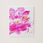Lotos-BlumeWatercolor Puzzle (Vertikal)