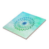 Lotos-Blumewatercolor-Strand-Kunst-heilendes Yoga Fliese (Seite)