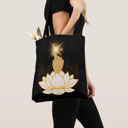 Lotos des Lichts Tasche (Von Nahem)