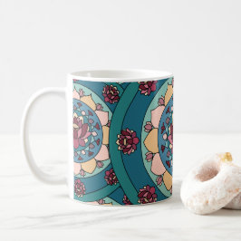 Lotos-Mandala Lotosblume Floral Kaffeetasse