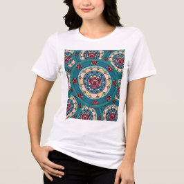 Lotos-Mandala Lotosblume Floral Tri-Blend Shirt