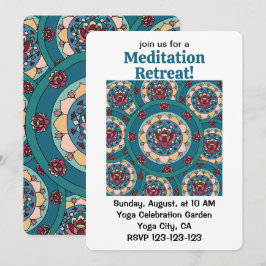 Lotos-Mandala Lotosblumen-Meditations-Retreat Einladung
