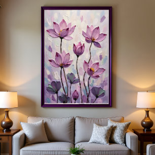 Lotos – Ölmalerei Feiertagspostkarte