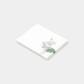 Lotos und Libelle Post-it Klebezettel (angewinkelt)