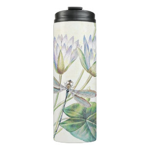 Lotos und Libelle Thermosbecher