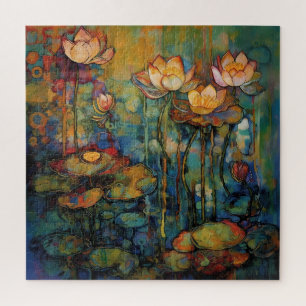 Lotos- und Wasserlilien-Puzzle Puzzle