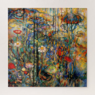 Lotos- und Wasserlilien-Puzzle Puzzle